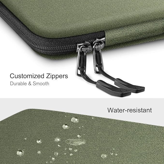 FINPAC Hard Laptop Sleeve Case for 13 inch MacBook Air M4 2025 A3240 M3 2024 A3113, 14 inch MacBook Pro M5/M4/M3/M2 A3434 A3401, 13" Air/Pro, Waterproof Case for Dell, Surface Laptop, HP, Acer, Olive
