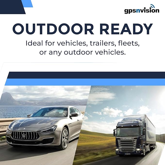 4G GPS Tracker for Vehicles - Real-Time GPS Tracker for Car, Truck, Van, Motorcycle - Hardwired 4G LTE Vehicle Tracking Device - Easy 2-Wire Install Tracking System - Subscription Required