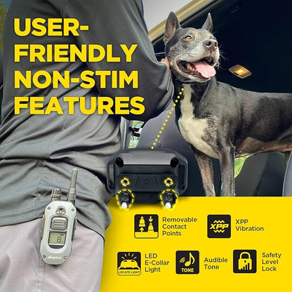 Dogtra 280X 2-Dogs E-Collar with Remote [New Edition] 10 lbs+, 1/2 Mile Range, LED Light, 100 Levels of Control for Stubborn Dogs, Waterproof, Boost for Quick Recall, Vibration, Safety Lock & Tone
