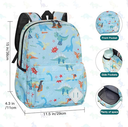 Kids Backpack for Girls Boys - Toddler Preschool Backpack School Bag Cute Kindergarten Backpack, Light Blue