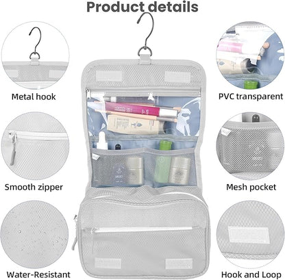 8 Set Expandable Compression Packing Cubes for Suitcases Travel Essentials Carry On Waterproof Storage Bag With Dry And Wet Separation Silvery