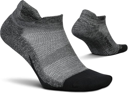 Feetures Elite Light Cushion No Show Tab Athletic Ankle Socks - Sport Sock with Targeted Compression