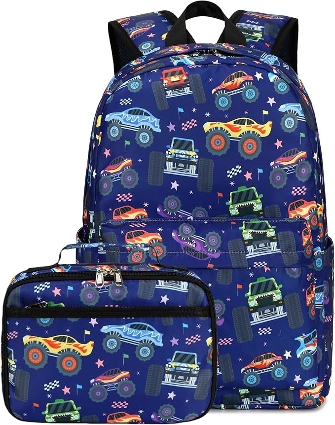 CAMTOP Backpack for Kids, Boys Girls Preschool Backpacks with Lunch Box Toddler Kindergarten School Bookbag Set