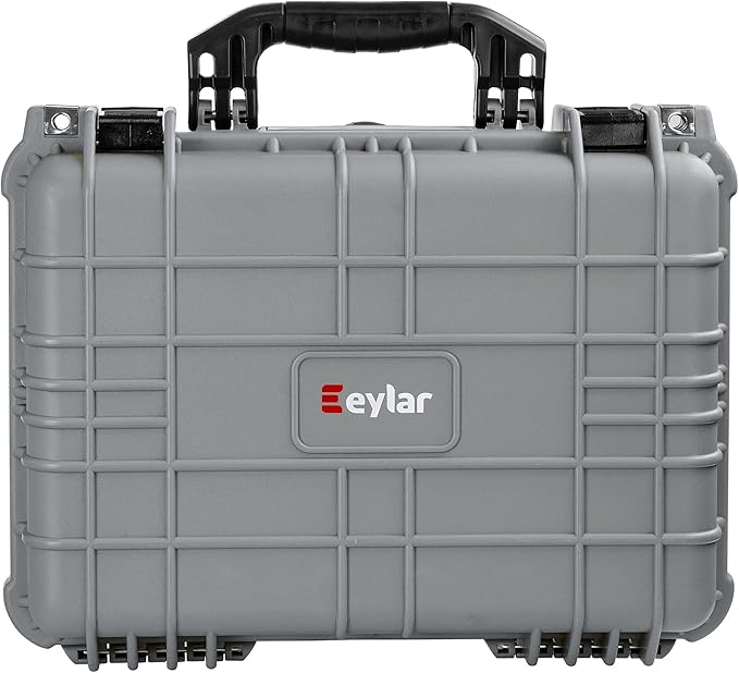 Eylar Standard 16" Gear, Equipment, Hard Camera Case Waterproof with Foam TSA Standards