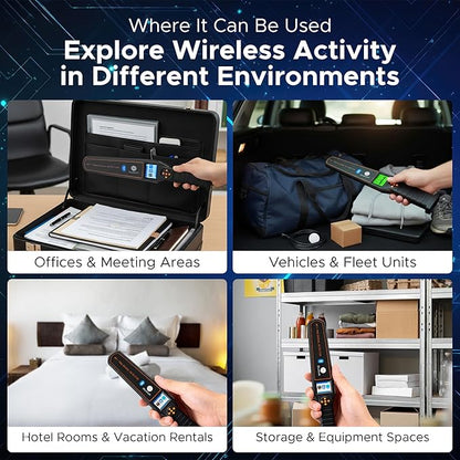 ProScan Bluetooth & GPS RF Detector – Next-Gen Hidden Camera Finder – Portable Scanner for Wireless Devices, Bluetooth Tags & GPS Signals – Travel Privacy Tool for Vehicles, Hotels & Offices