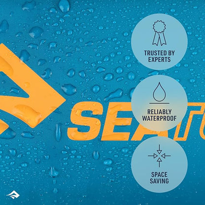 Sea to Summit eVac Dry Bag, Roll-Top Compression Sack, 5 Liter, Beluga Black