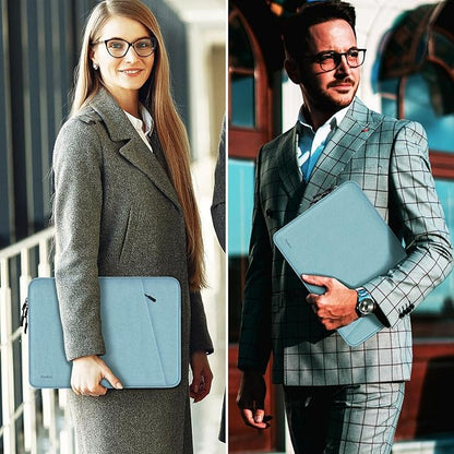 Laptop Sleeve 14 inch, Shockproof Protective Computer Cover with Accessories Pocket, Portable Laptop Case Compatible for 14 inch MacBook Air/Pro, Dell, HP, Acer, Asus, Lenovo, Light Blue