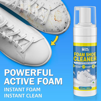 Shoe Cleaner Kit, Deep Cleaning Sole & Sneaker Cleaner, White Shoe Cleaner for Sneakers, Tennis Shoes, Leather, Canvas, Rubber and more– 6.76 oz