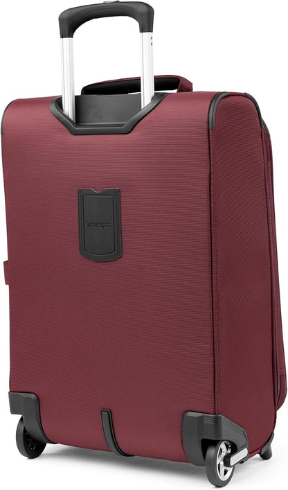 Travelpro Maxlite 5 Softside Expandable Upright 2 Wheel Carry-on Luggage, Lightweight, 22-Inch — Burgundy