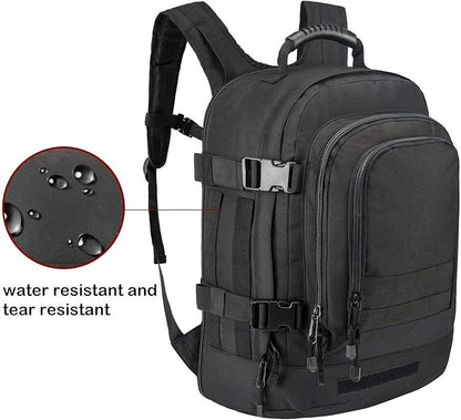Greencity Laptop Backpacks Tactical 3 Day Expandable Bug Out Bag Classic Case Travel Hiking，Black