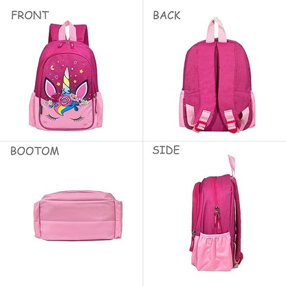 11 Inch Kids Small Toddler Preschool Travel Backpack Cool Cute Cartoon Daypack（Unicorn Pink）