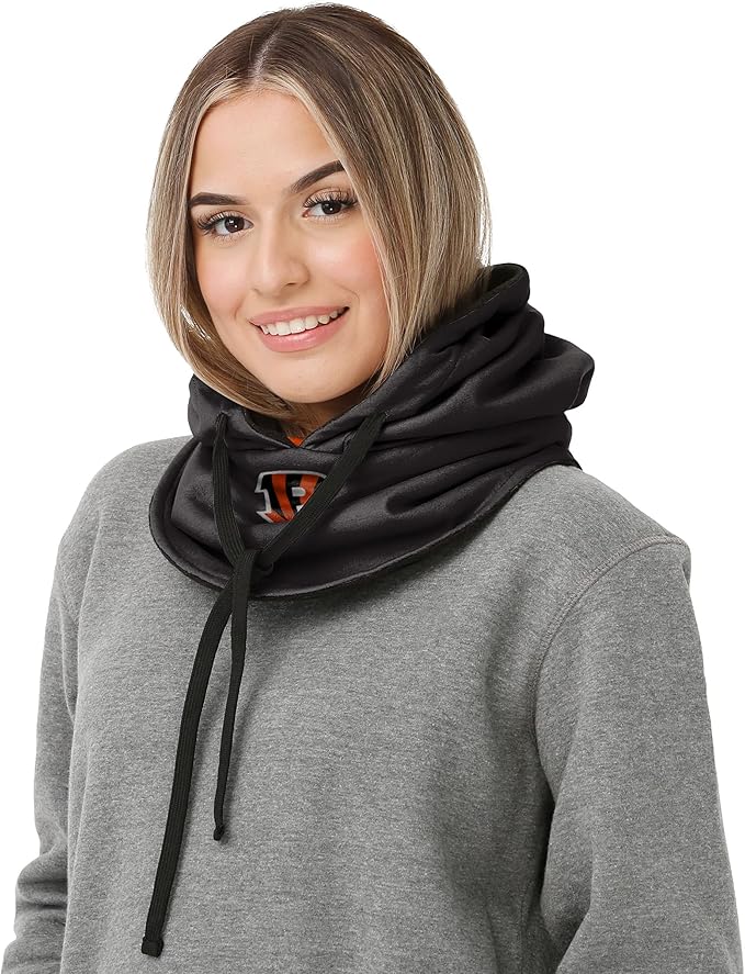 NFL Team Logo Team Color Drawstring Winter Cap Hooded Gaiter Balaclava Face Cover