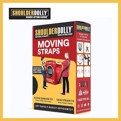 Shoulder Dolly Moving Straps - Lifting Strap for 2 Movers - Move, Lift, Carry, And Secure Furniture, Appliances, Heavy, Bulky Objects Safely, Efficiently, More Easily Like The Pros - LD1000