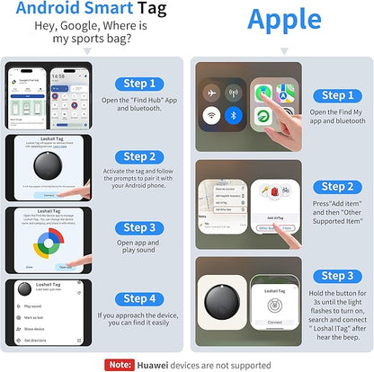 2025 Air Tracker Tags-4 Pack Item Locator for Android & iOS Bluetooth Tracker，Key Finders, Smart Tags Work with Apple Find My & Google's Find Hub for Luggage, Backpack, Suitcases,etc.