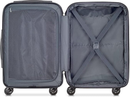 DELSEY PARIS Helium Aero Hardside Expandable Luggage with Spinner Wheels, Titanium, Carry-On 19 Inch