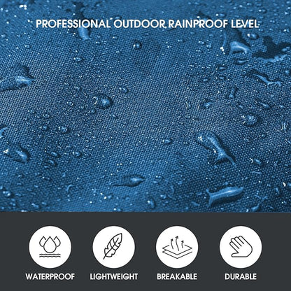 Unisex Rain Poncho for Adults, Hooded Waterproof Raincoat Jacket for Hiking, Camping and Outdoor
