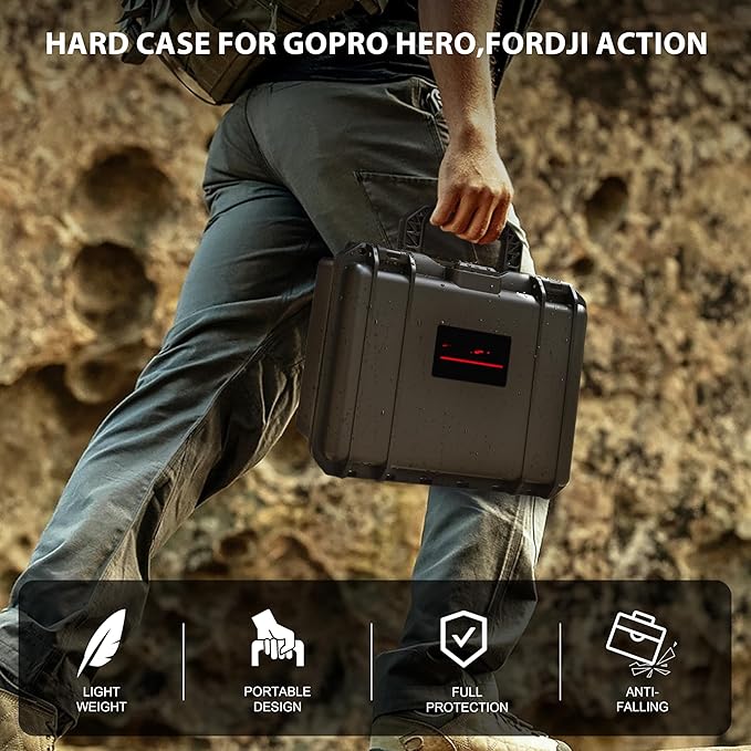 Hard Case for Insta360 X5 Bundle Double Layers Large Capacity Organizer IP67 Travel Hard Carrying Case for Insta 360 X5 114cm Invisible Selfie Stick Accessories