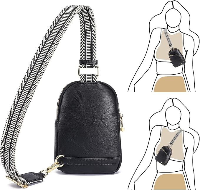 INICAT RFID Blocking Sling Bag,Anti Theft Crossbody Bags for Women,Travel Gifts Cross Body Purses Vegan Leather