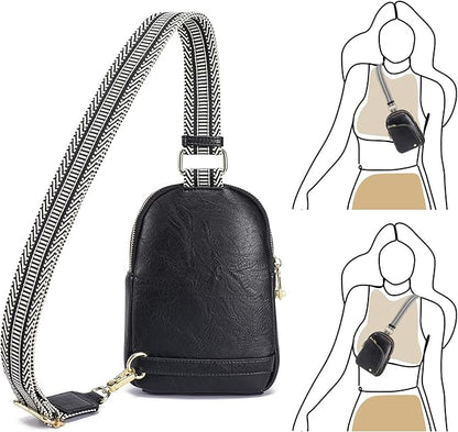 INICAT RFID Blocking Sling Bag,Anti Theft Crossbody Bags for Women,Travel Gifts Cross Body Purses Vegan Leather