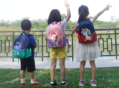 12 inch Kids Small Toddler Preschool Travel Backpack Cool Cute Cartoon Daypack (Dinosaur Green)