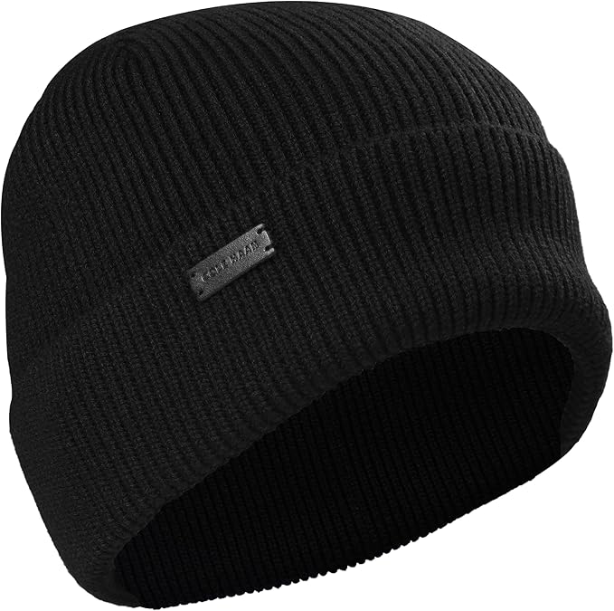 Cole Haan Men's Heritage Rib Cuff Wool Beanie Hat, One Size