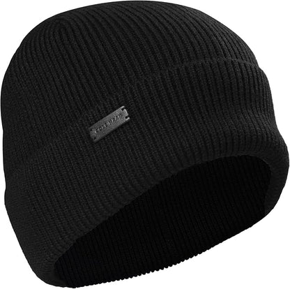 Cole Haan Men's Heritage Rib Cuff Wool Beanie Hat, One Size