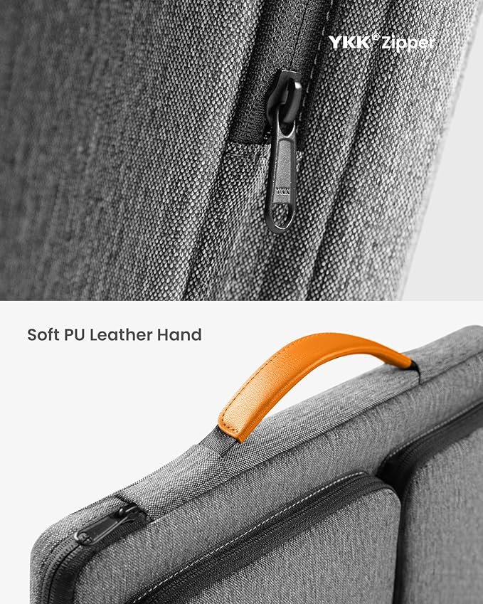 tomtoc 360 Protective Laptop Case for 13-inch New 2025 MacBook Air M4/A3240, M3/A3113, M2/A2681, M1/A2337, 13 in MacBook Pro M2/M1, 13-in Surface Pro 11th AI PC, Water-Resistant Carrying Bag