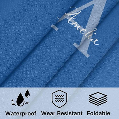 Personalized 6 Set Compression Packing Cubes for Travel Accessories Custom Name Luggage Carry On Suitcase Compressible Expandable Packing Organizer, Blue Initial