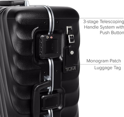 TUMI - 19 Degree Frame 4 Wheel Luggage - Lightweight and Highly Durable, Modern Design, Double-Lock Closure Hard Shell Men's and Women's Suitcase - 26" Short Trip Packing Case, Black Texture