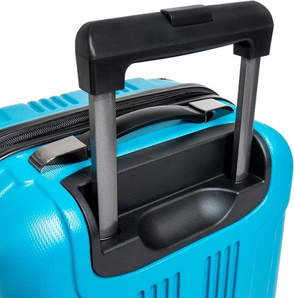 Kenneth Cole REACTION Out of Bounds Lightweight Hardshell 4-Wheel Spinner Luggage, Teal, 28-Inch Checked