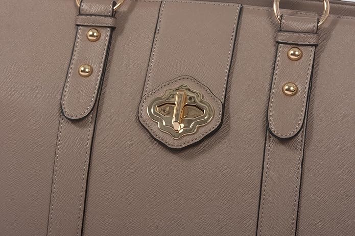 JKM & Company Rolling Laptop Bag for Women | Designer Wheeled Briefcase | Fits 13-17" Laptops | Office Travel Computer Case