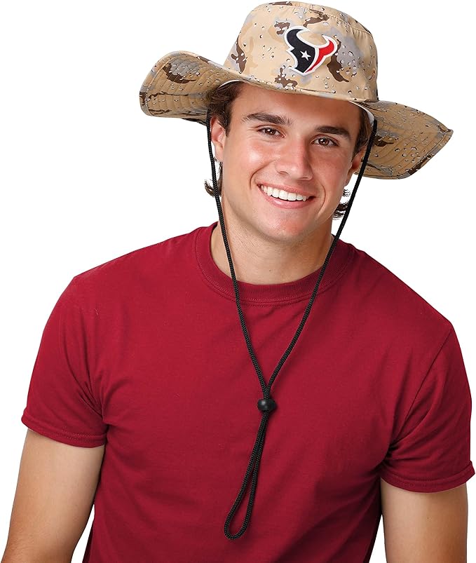 NFL Solid Team Color Logo Sport Outdoor Sun Bucket Boonie Hat