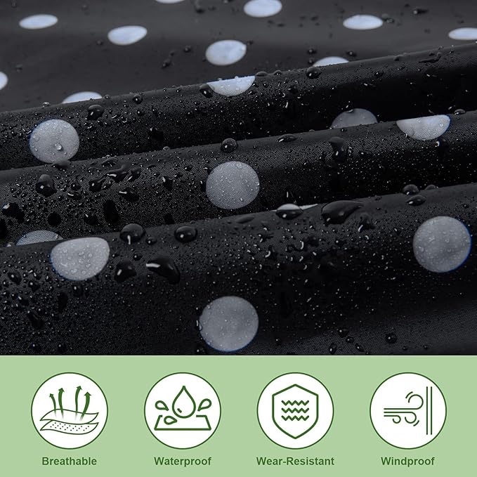 Hooded Rain Ponchos for Adult - Rain Coat and Rain Jacket with Waterproof Pocket and Zipper