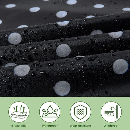 Hooded Rain Ponchos for Adult - Rain Coat and Rain Jacket with Waterproof Pocket and Zipper
