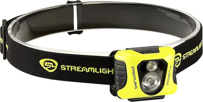 Streamlight 61420 Enduro Pro 200-Lumen 2250-Candela Ultra-Light LED Headlamp with AA Batteries and Elastic Strap, Box, Yellow