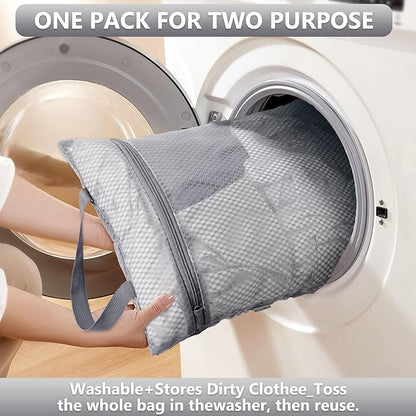 8 Set Packing Cubes for Travel, Anti-Tearing Suitcase Organizer for Luggage with Shoe & Hanging Toiletry Bag,Gifts for Women Mom,OlarHike Vacation Essentials & Accessories for Cruise Ship,Ash