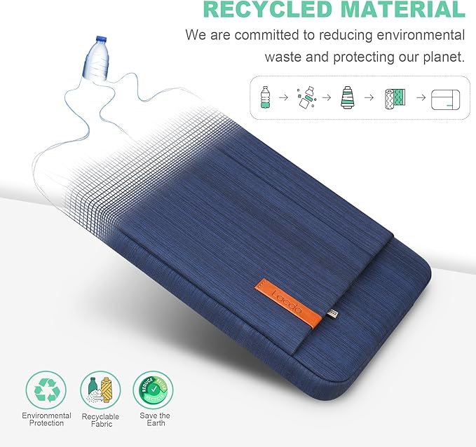 Lacdo Laptop Sleeve Case for 16 inch New MacBook Pro M4/M3/M2/M1 Pro/Max A3403 A3186 A2991 A2780 A2485 A2141 2024-2019 | 15 inch Microsoft Surface Laptop 7th Copilot+PC, 6 5 4 3 Computer Bag, Blue