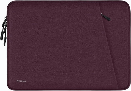 Laptop Sleeve Bag 13.3 inch, Shockproof Protective Computer Cover with Accessories Pocket, Laptop Case Compatible with MacBook Air/Pro 13-13.3 inch, Compatible for MacBook Pro 14 inch, Magenta