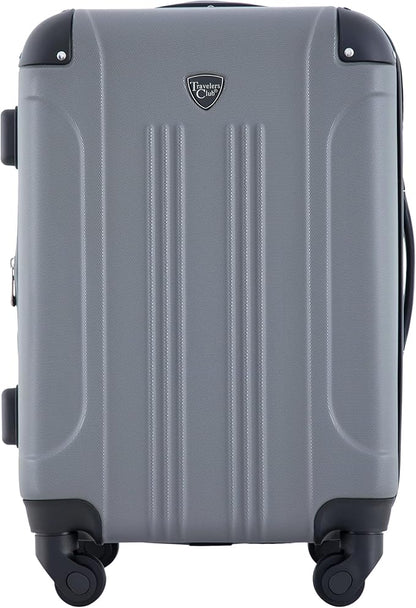 Travelers Club Chicago Hardside Expandable Spinner Luggage, Charcoal, 20" Carry-On