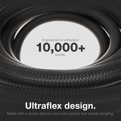 NOCO XGrid XC3: 240W USB-C to USB-C Cable – Type C Fast Charging Cord, USB-IF Certified, Smart E-Marker Chip, 480Mbps Data, UltraFlex Braided Nylon + Silicone Jacket, 10-Foot Durable Design