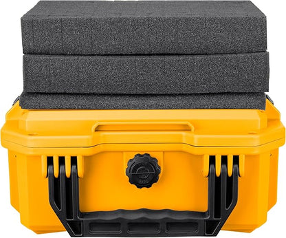 Eylar 11.8" Intact Series Compact Hard Camera Case, Lightweight and Durable Stacker Design with Foam (Yellow)