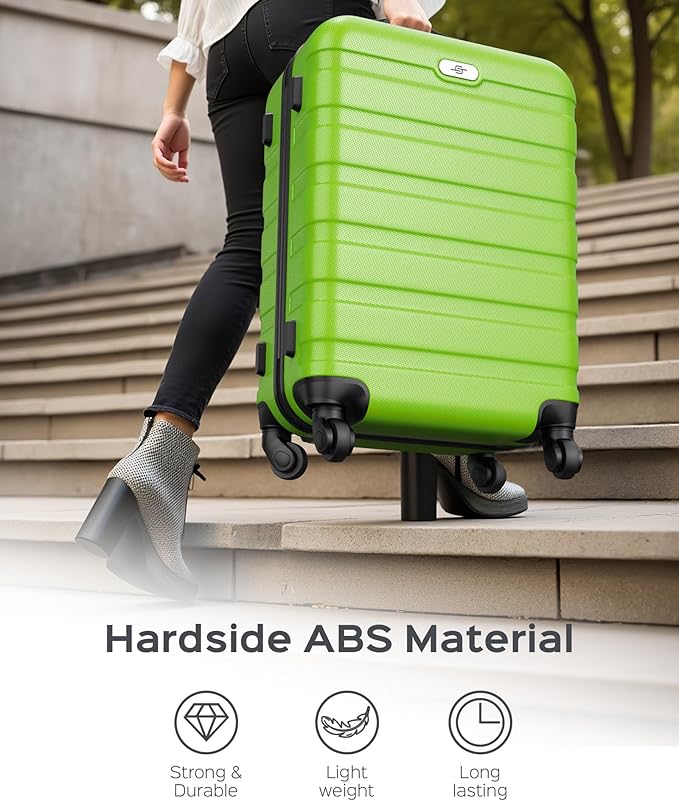 Suitour Luggage Sets 2 piece, Lightweight Luggage Set with Spinner Wheels, 19/27 inch Travel Suitcase Set