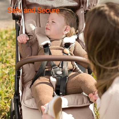 MAMAZING Lightweight Baby Travel Stroller with Carbon Fiber Frame, Compact & Airplane-Friendly, One-Handed Folding Design, 11.6 lbs, Perfect for Toddlers, Simply Taupe