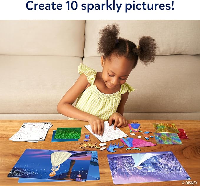 Skillmatics Foil Fun - Disney Frozen, Mess-Free Art, Craft Kits & Supplies, DIY Creative Activity, Travel Toys, Christmas Gifts for Fans of Elsa, Anna, Olaff, Girls, Boys, Ages 4, 5, 6, 7, 8, 9