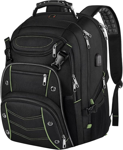 VECKUSON 18.4 Inch Laptop Backpack for Men and Women, 55L Extra Large Gaming Laptops Backpack with USB Charger Port, TSA Friendly Flight Approved and RFID Anti-Theft Pocket