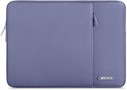 MOSISO Laptop Case 15 inch, 15 inch Laptop Sleeve Compatible with MacBook Air 15 M4 A3241 M3 A3114 M2 A2941 2025 2024 2023,Dell XPS 15,Polyester Vertical Computer Sleeve Bag with Pocket, Lavender Gray