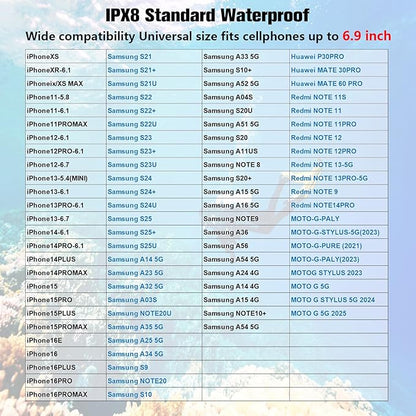 Waterproof Phone Case for Snorkeling & Diving (33ft/10m), IP68 Waterproof Hard Case for Swimming, Universal Underwater Touch Screen Case Compatible with iPhone (Orange, 4th Generation Phone Case)