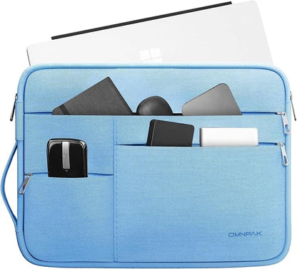 Omnpak Surface Pro 11 Case,13 inch Laptop Sleeve for Surface Pro 12/11/10/9/8/X/7/6/5/4/3 with Multi-Pocket and Side Handle Strap,Water-Resistant Laptop Carrying Bag
