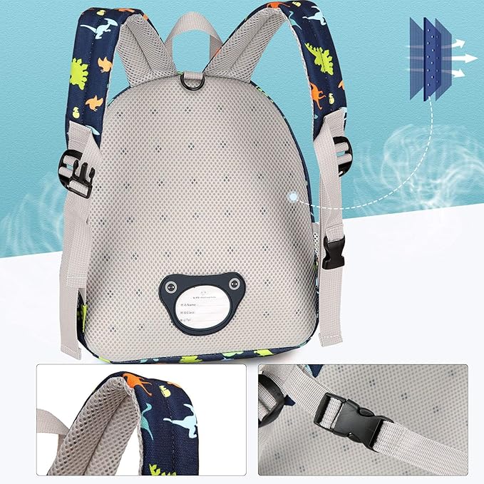 willikiva 3D Dinosaur Backpack Toddler Backpacks for Boys and Girls Kids Backpack Waterproof Preschool Safety Harness Leash (Dinosaur Paradise)