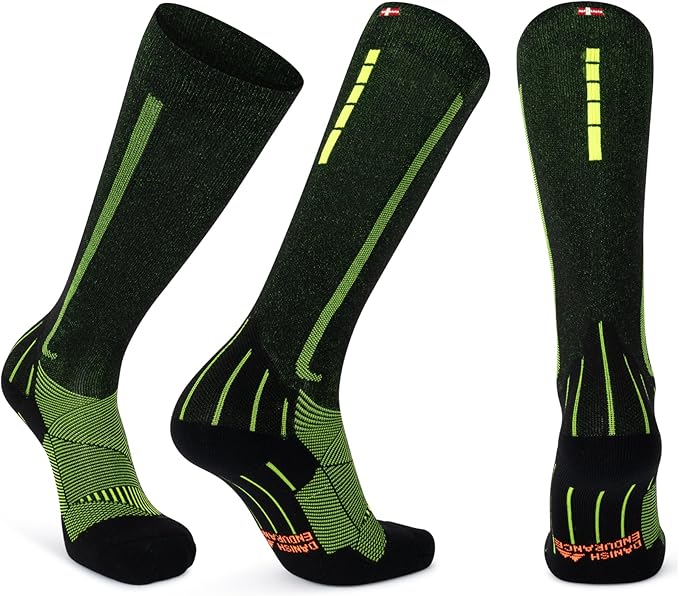 DANISH ENDURANCE 21-26 mmHg Compression Socks | Graduated Support & Faster Recovery | Running & Travel | Unisex 1 Pack